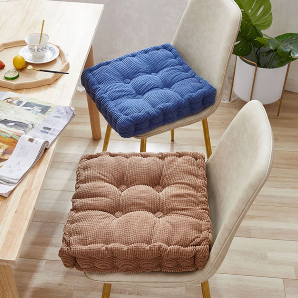 Meditation Cushion Zafu - 瞑想用フロアスクエアピロー、床座り用、しっかりとしたタフテッド厚パッドクッション、ヨガ、バルコニーチェア、シートクッション、プーフ、방석