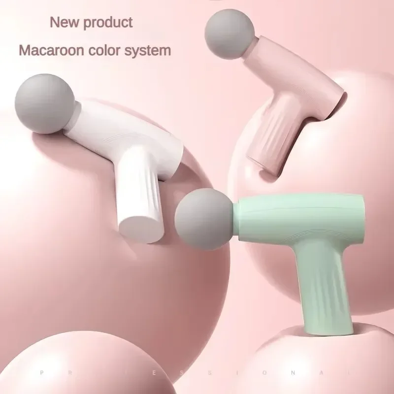 Health Wellness Massage - マッスルミニピンクマッサージガン深部組織ハンドヘルドマッサージガン治療ガン筋膜ガンマッサージガンマッサージャーハンドヘルド深部組織