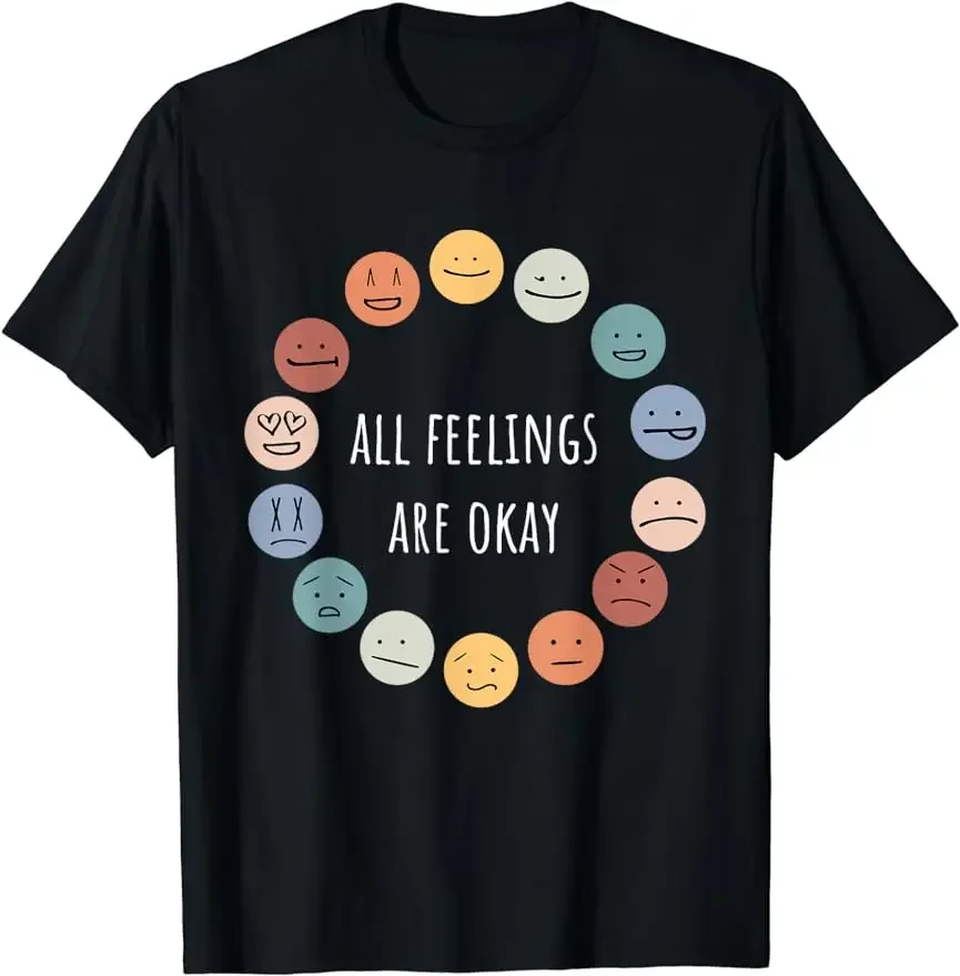 Health Wellness Month - 感情的な健康が重要 メンタルウェルネス啓発月間 グラフィックTシャツ ユニセックス ノベルティギフト カジュアル