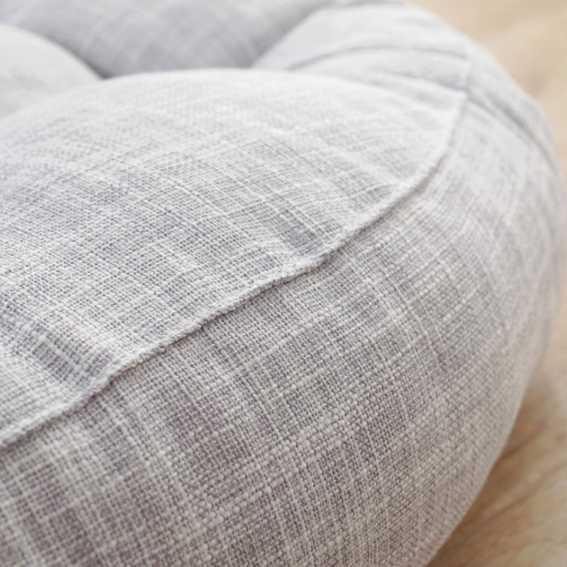 天然リネンラウンドフロアピローシートクッション厚手タフテッド - Meditation Cushion Zafu のレビューと価格