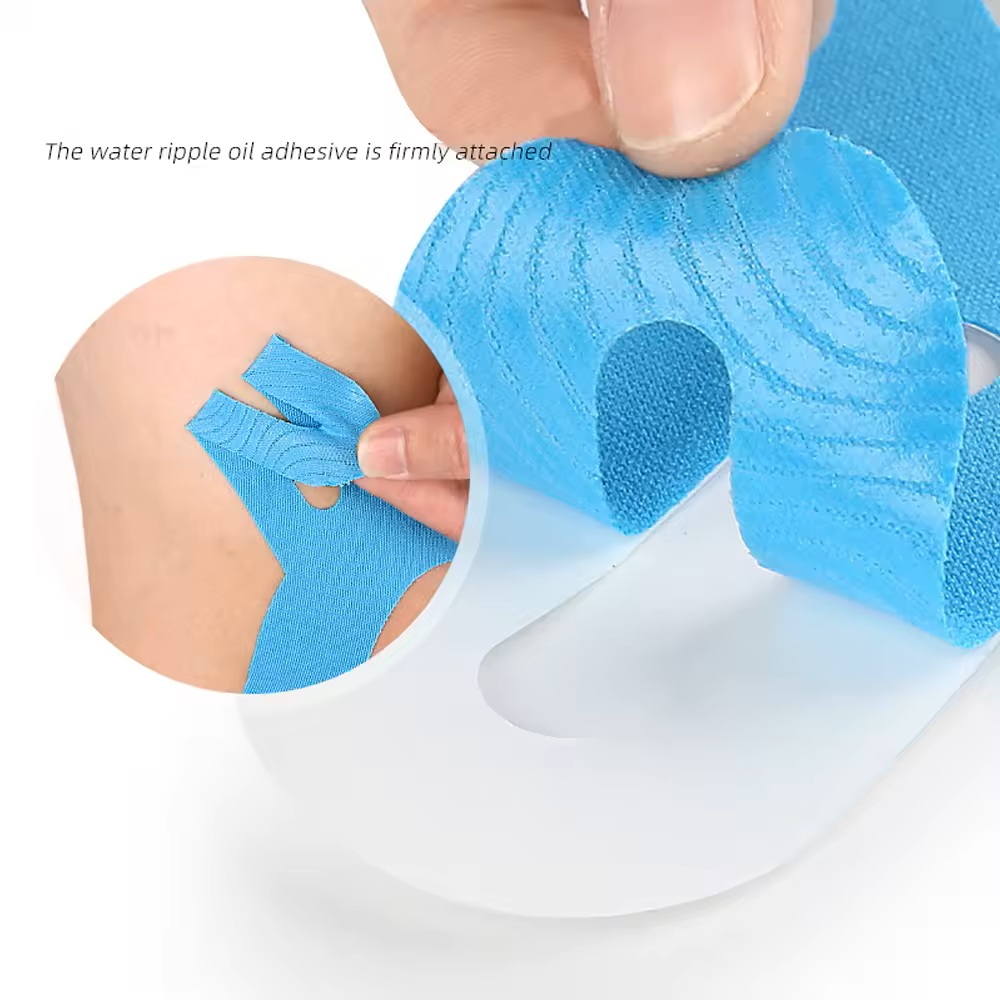 膝用プレカットキネシオロジーテープ5枚、スポーツ用防水アスレ - Sports Taping Precut のレビューと価格