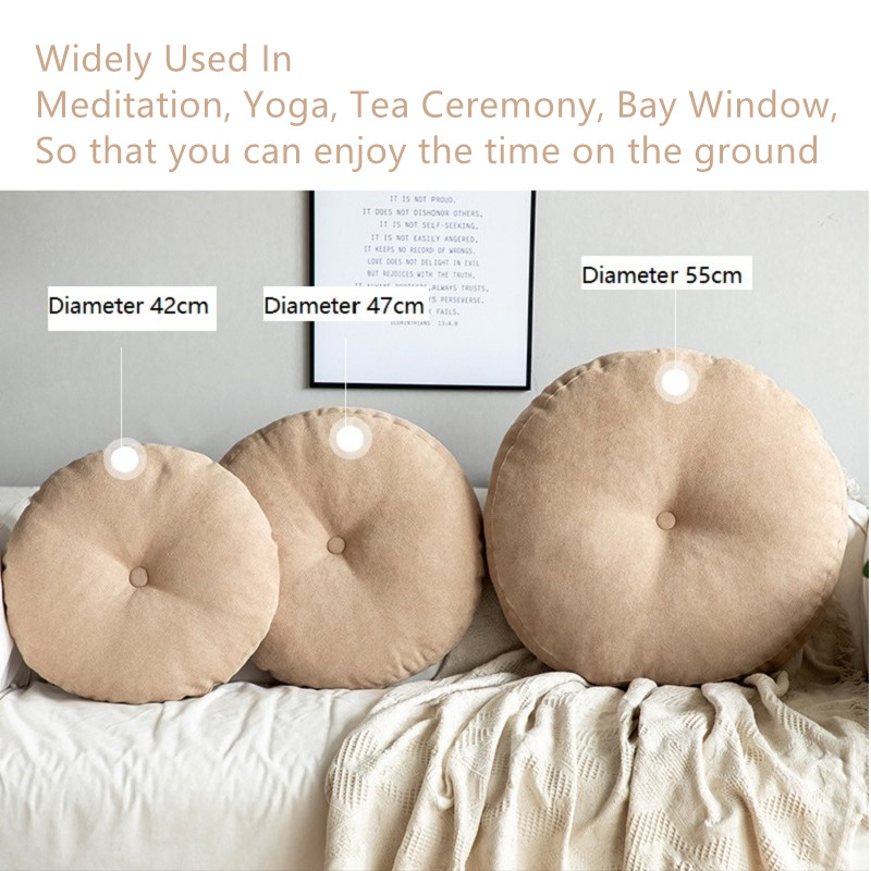Inyahome-大人と子供のための厚い瞑想クッション,丸い - Meditation Cushion Zafu のレビューと価格